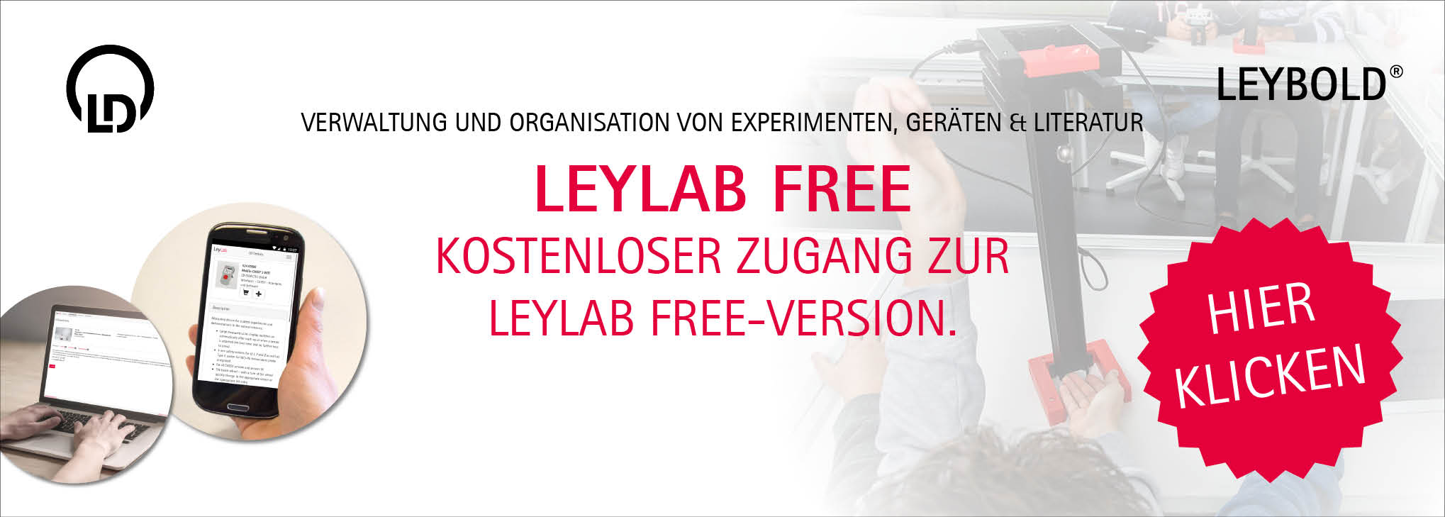 Registrierung LeyLab Free-Version